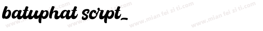 batuphat scrpt字体转换
